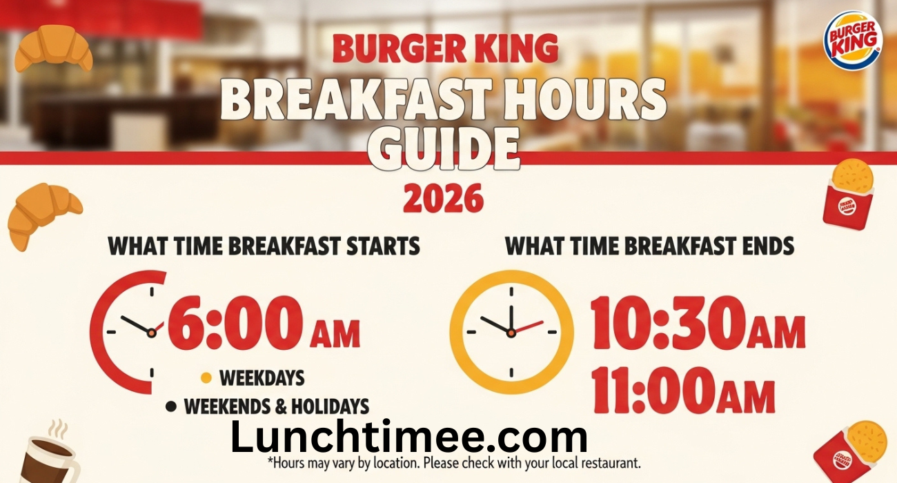 Burger King Breakfast Hours Guide 2026: What Time Breakfast Starts and Ends