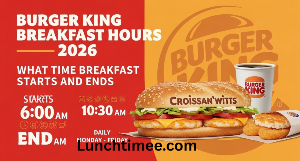 Burger King Breakfast Hours Guide 2026: What Time Breakfast Starts and Ends