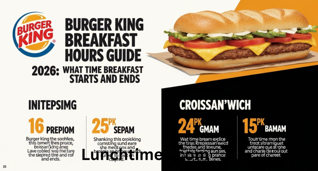 Burger King Breakfast Hours Guide 2026: What Time Breakfast Starts and Ends
