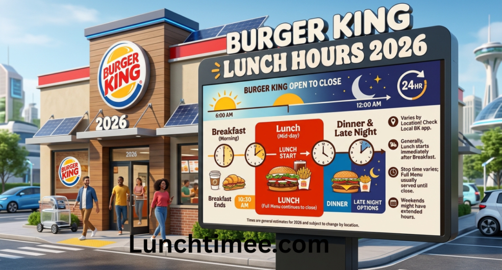 Burger King Lunch Hours 2026: What Time Does Burger King Start and Stop Serving Lunch?