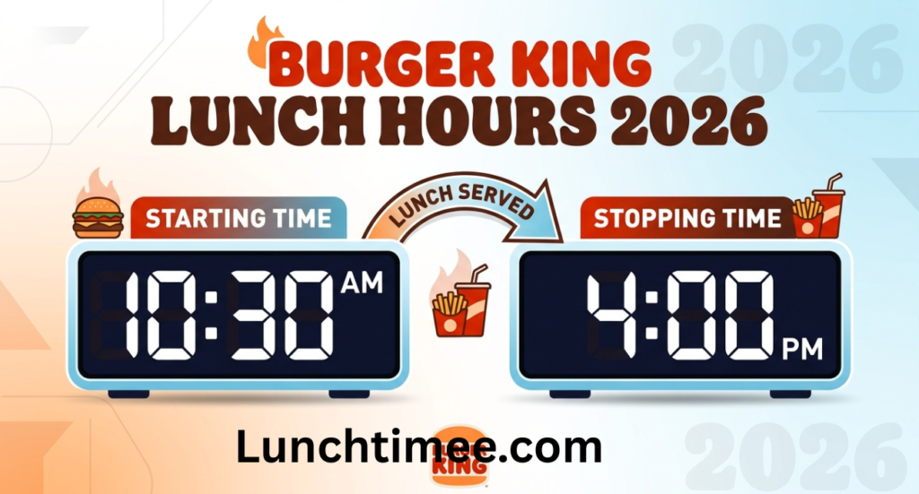 Burger King Lunch Hours 2026: What Time Does Burger King Start and Stop Serving Lunch?