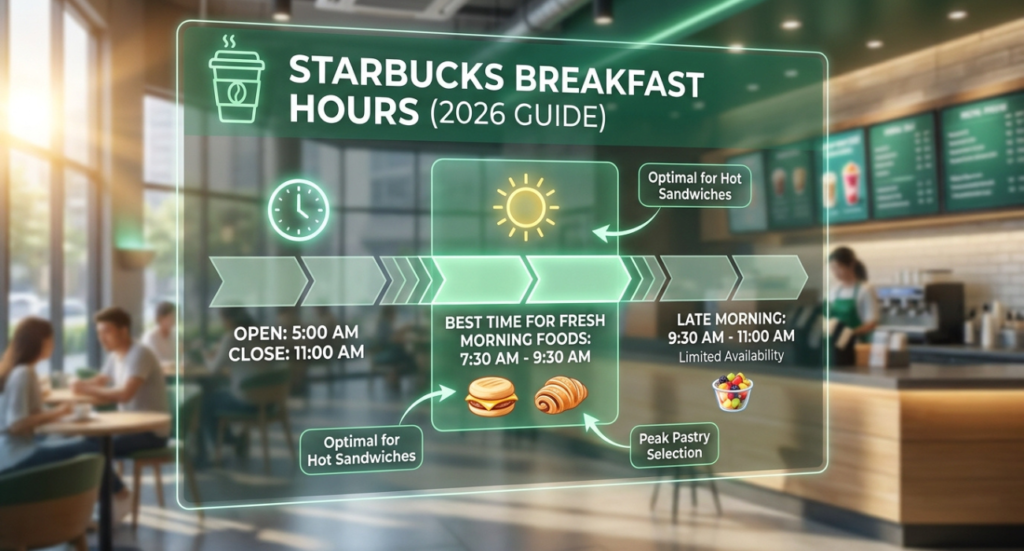 Starbucks Breakfast Hours (2026 Guide): Best Time to Enjoy Fresh Morning Foods