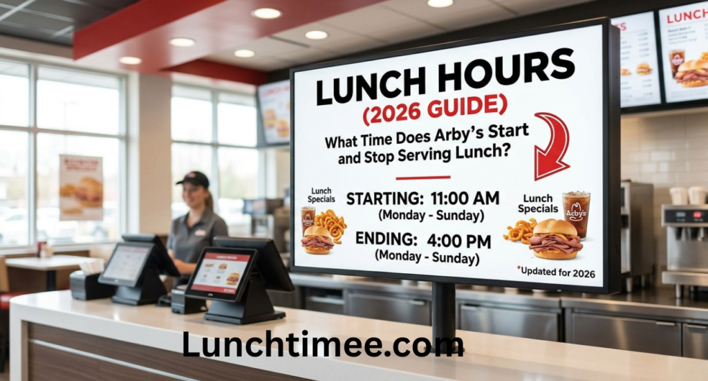 Arby’s Lunch Hours (2026 Guide): What Time Does Arby’s Start and Stop Serving Lunch?