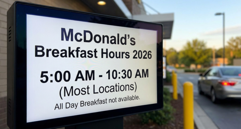 McDonald’s Breakfast Hours 2026: What Time Breakfast Starts and Ends in the USA