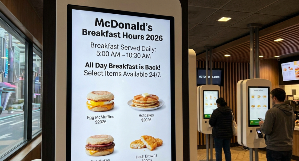 McDonald’s Breakfast Hours 2026: What Time Breakfast Starts and Ends in the USA