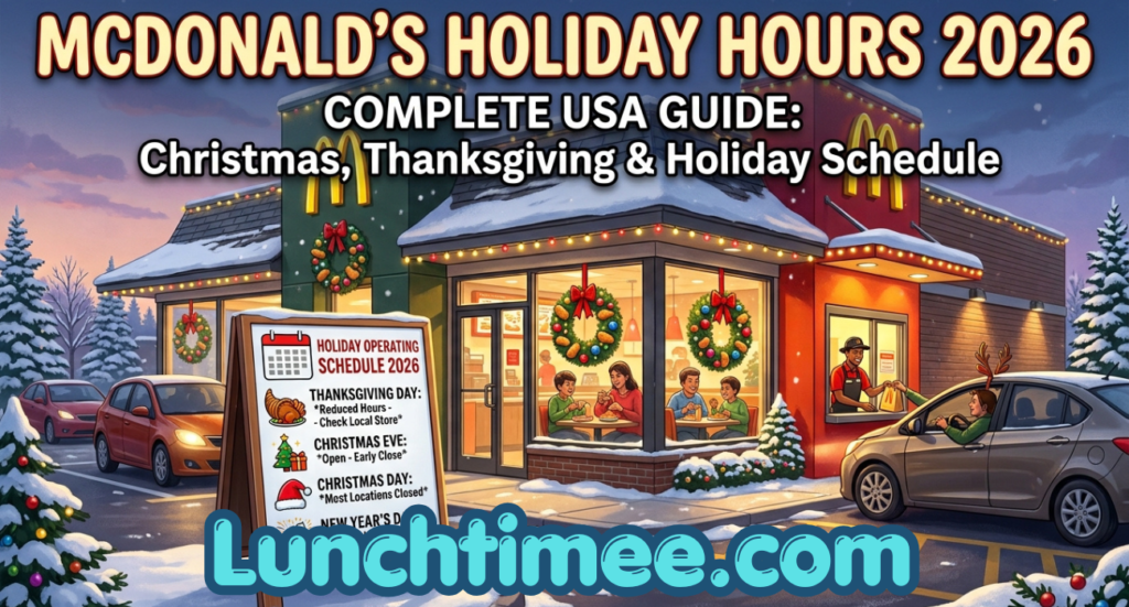McDonald’s Holiday Hours 2026: Complete USA Guide to Christmas, Thanksgiving & Holiday Schedule