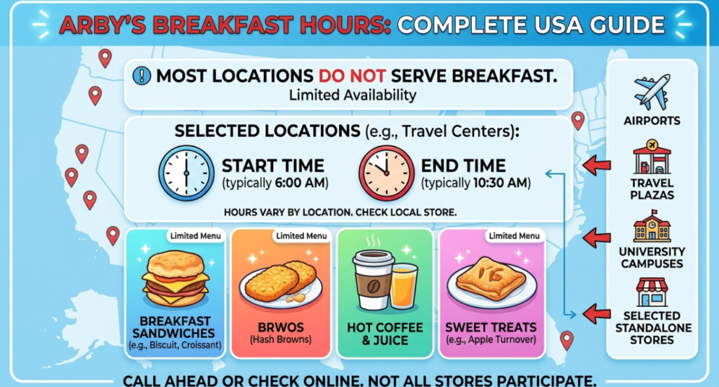 What Time Does Arby’s Serve Breakfast? Complete USA Breakfast Hours Guide