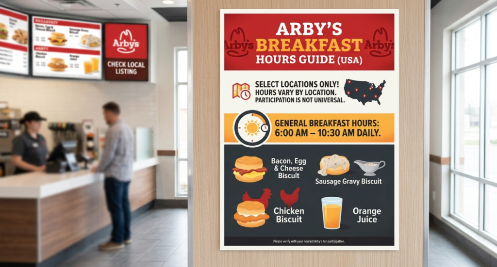 What Time Does Arby’s Serve Breakfast? Complete USA Breakfast Hours Guide