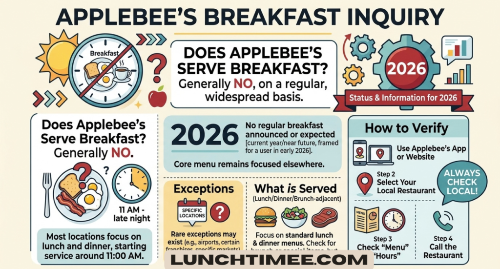 Applebee’s Breakfast Hours 2026 – Does Applebee’s Serve Breakfast?