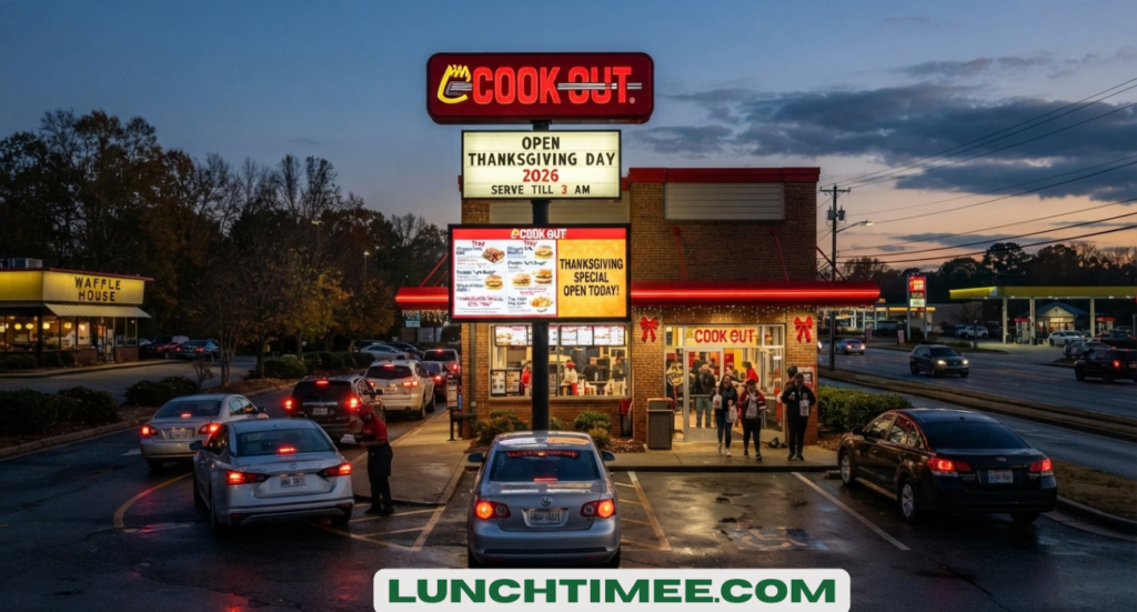Is Cook Out Open on Thanksgiving 2026?
