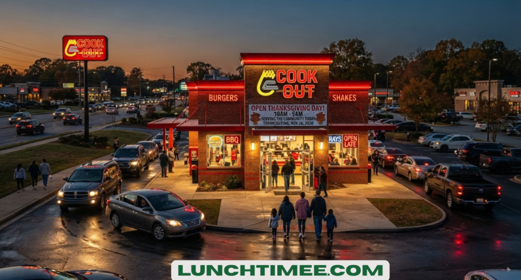 Is Cook Out Open on Thanksgiving 2026?