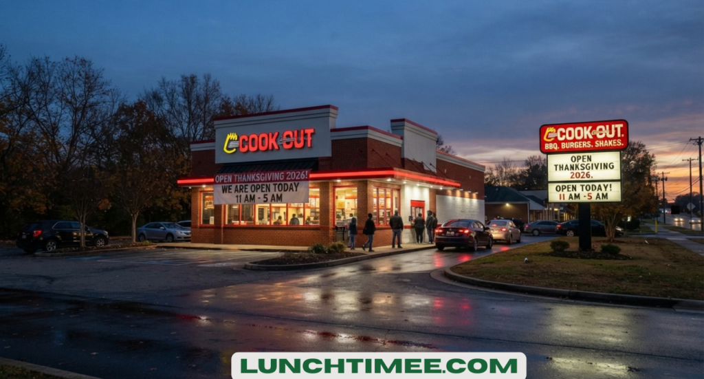 Is Cook Out Open on Thanksgiving 2026?