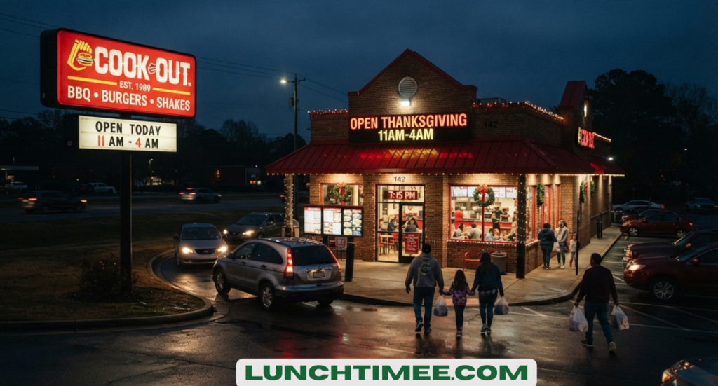 Is Cook Out Open on Thanksgiving 2026?