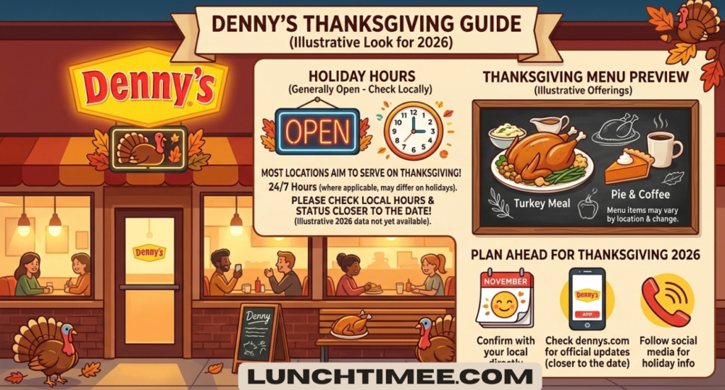 Is Denny’s Open on Thanksgiving? 2026 Hours, Menu & Holiday Guide