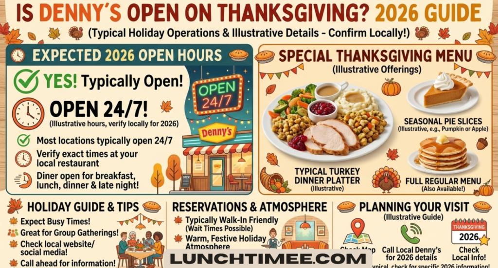 Is Denny’s Open on Thanksgiving? 2026 Hours, Menu & Holiday Guide