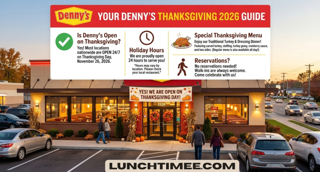 Is Denny’s Open on Thanksgiving? 2026 Hours, Menu & Holiday Guide