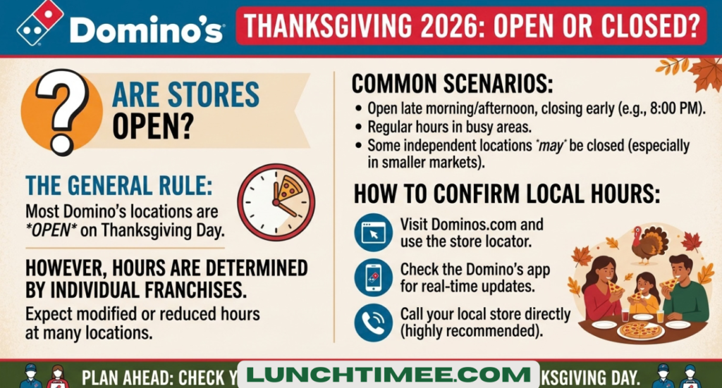 Is Domino’s Open on Thanksgiving? 2026 Guide
