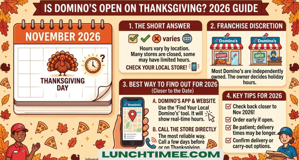 Is Domino’s Open on Thanksgiving? 2026 Guide