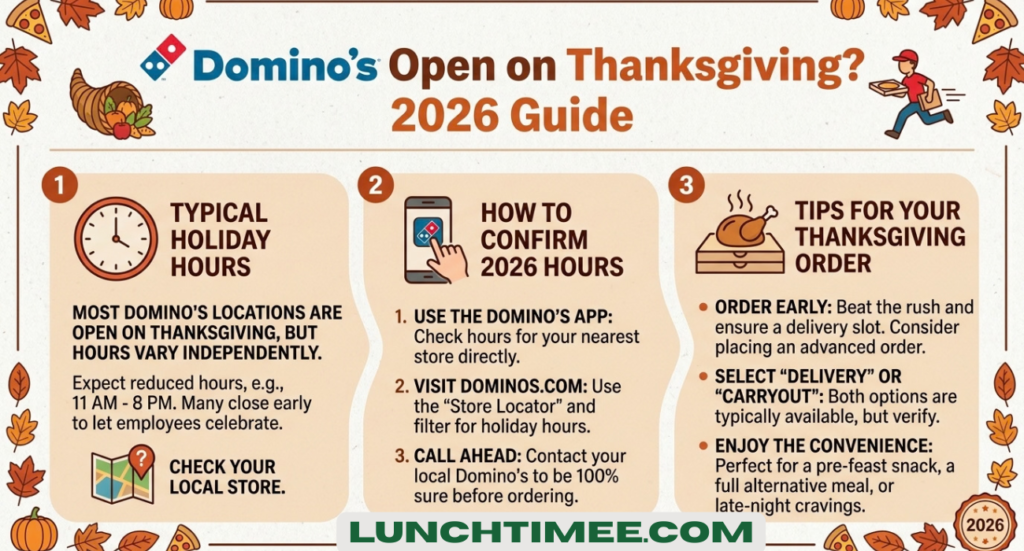Is Domino’s Open on Thanksgiving? 2026 Guide