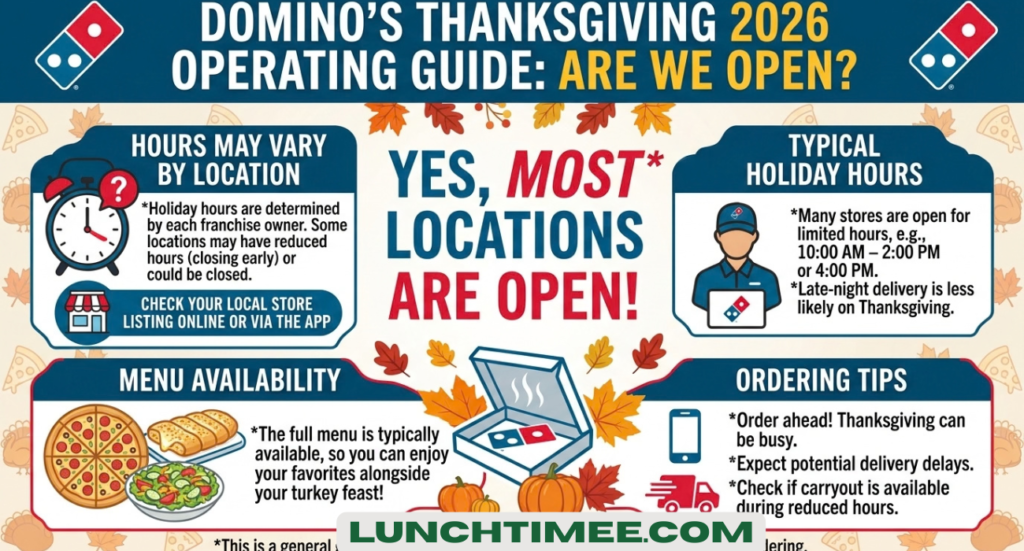 Is Domino’s Open on Thanksgiving? 2026 Guide