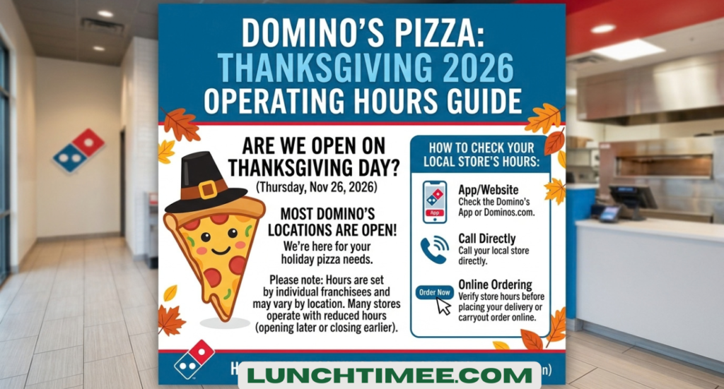 Is Domino’s Open on Thanksgiving? 2026 Guide
