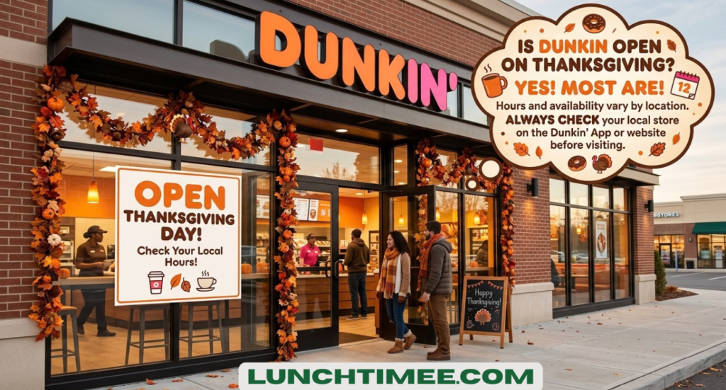 Is Dunkin Open on Thanksgiving? 2026 Guide