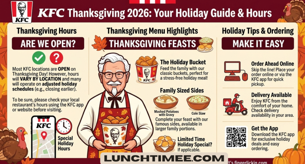 Is KFC Open on Thanksgiving? 2026 Hours, Menu & Holiday Guide