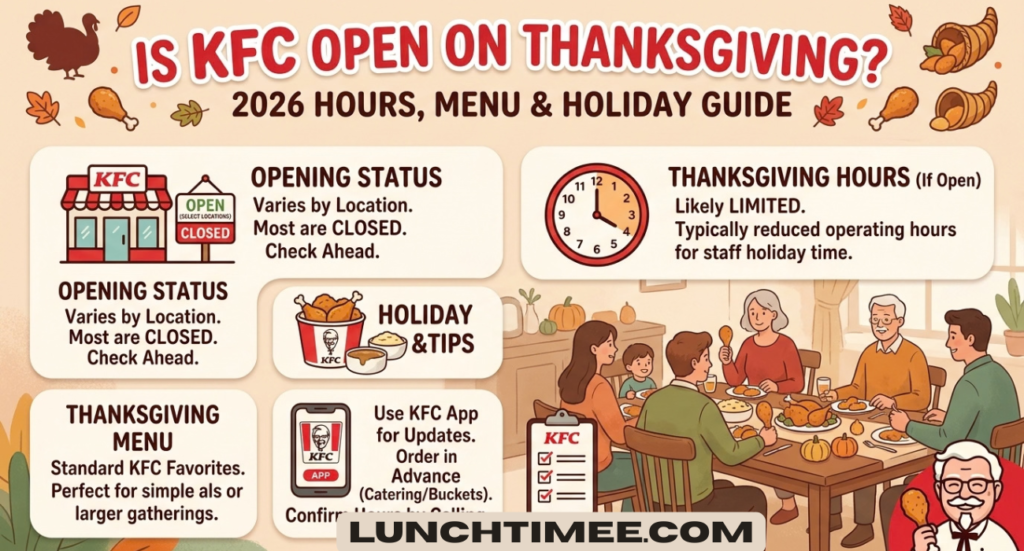 Is KFC Open on Thanksgiving? 2026 Hours, Menu & Holiday Guide