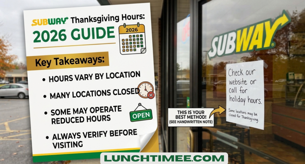 Is Subway Open on Thanksgiving? 2026 Guide