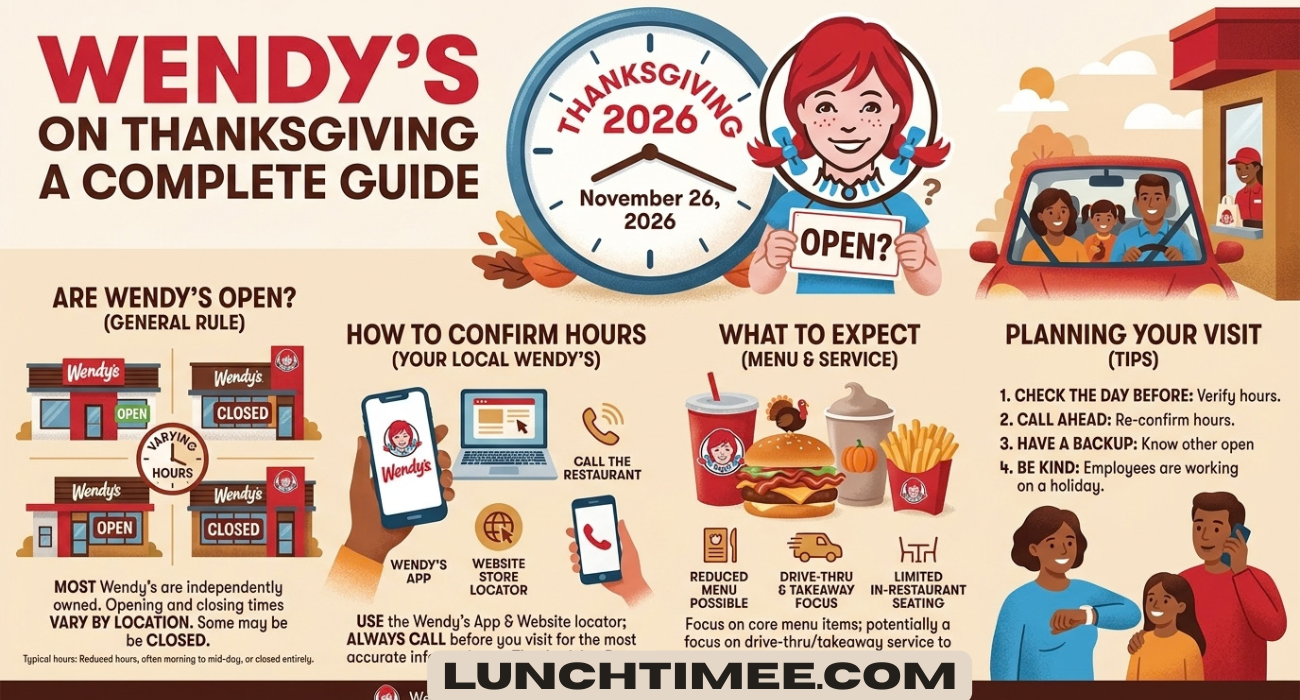 Is Wendy’s Open on Thanksgiving 2026? Complete Guide