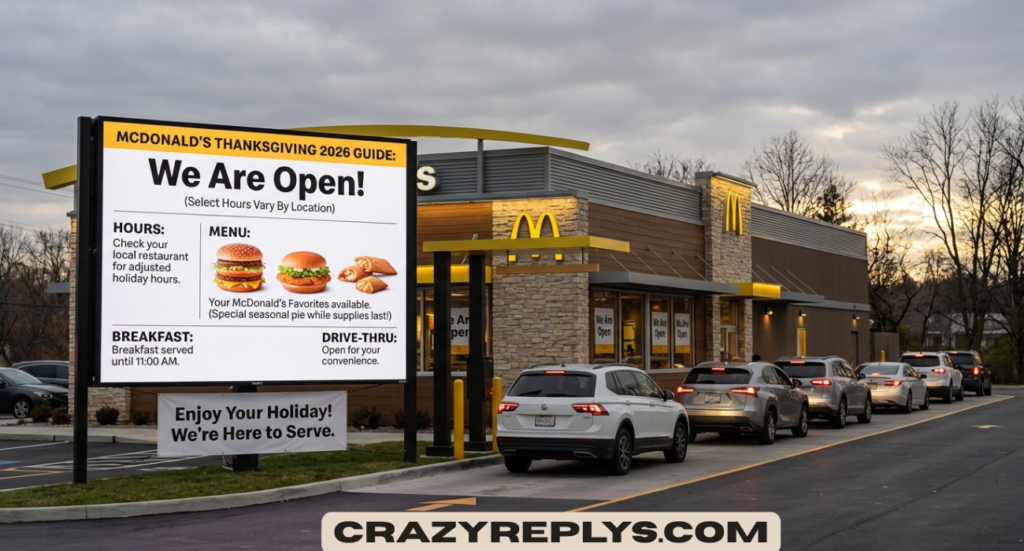 McDonald’s Thanksgiving 2026: Hours, Menu, Breakfast, and Drive-Thru Guide