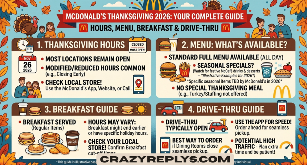 McDonald’s Thanksgiving 2026: Hours, Menu, Breakfast, and Drive-Thru Guide