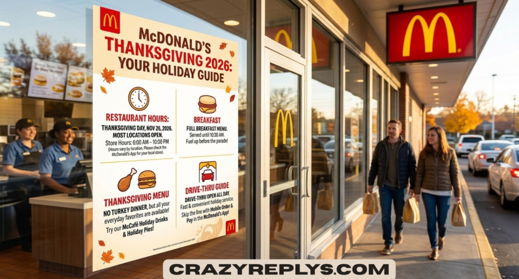 McDonald’s Thanksgiving 2026: Hours, Menu, Breakfast, and Drive-Thru Guide