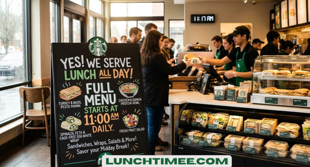 Starbucks Lunch Hours: When Does Starbucks Start Serving Lunch?