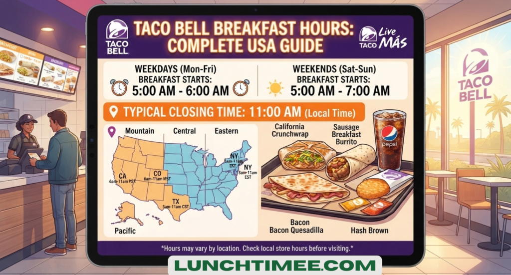Taco Bell Breakfast Hours: Complete USA Guide